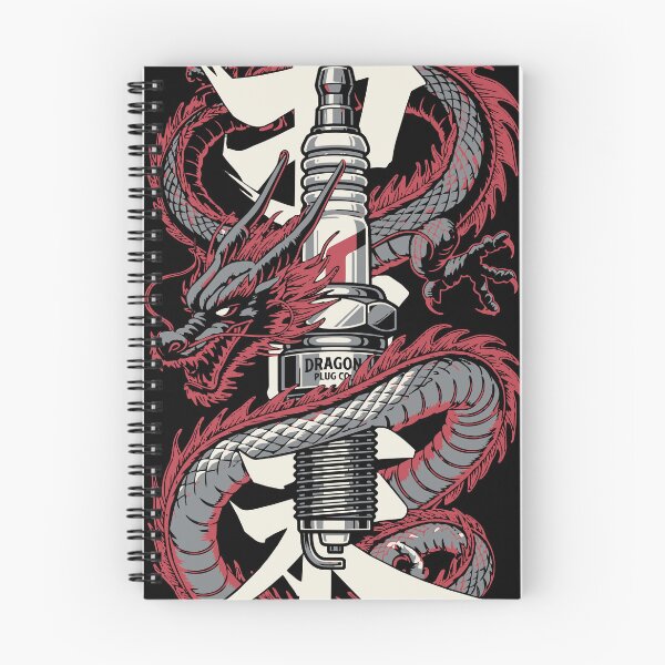 Item preview, Racing - Spark Plug Dragon - Racing T-Shirt designed and sold by RaceDayRags.