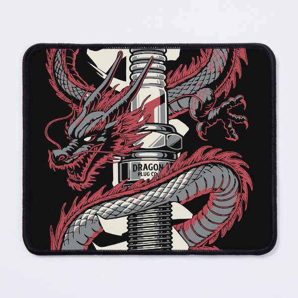 Item preview, Racing - Spark Plug Dragon - Racing T-Shirt designed and sold by RaceDayRags.