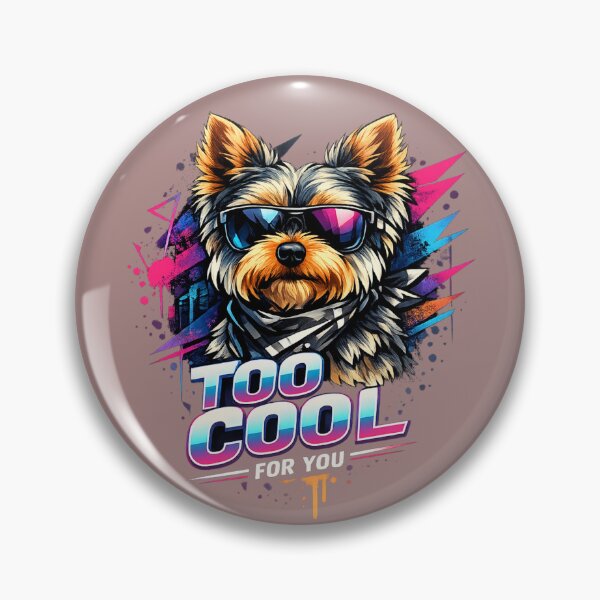 Item preview, Modern Yorkie Art – Too Cool For You Dog Design designed and sold by Yorkie Magic Studio .