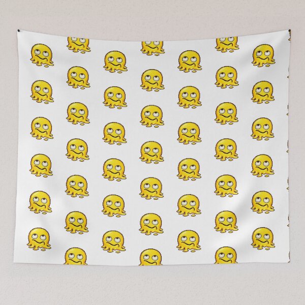 Item preview, Melting Pixel Emoji – Retro 8 Bit Exhausted Reaction Sticker designed and sold by ANiyati.