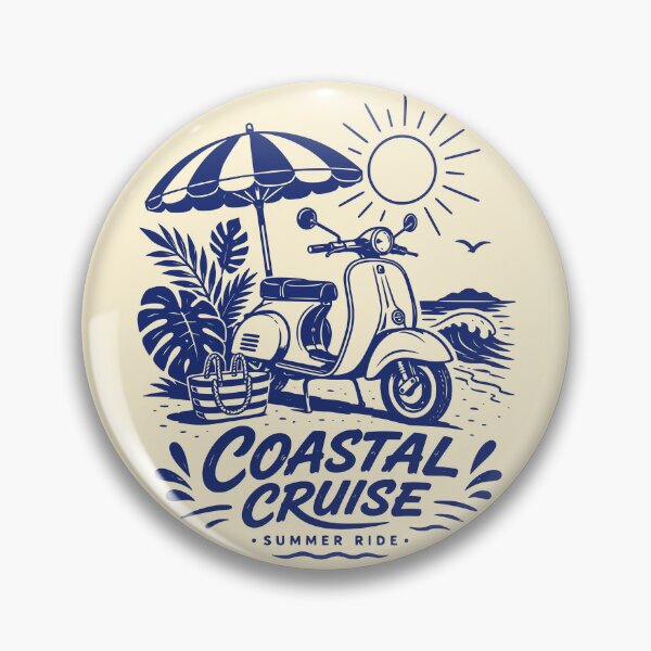 Item preview, Vintage Coastal Cruise Summer Ride designed and sold by 89shirts.