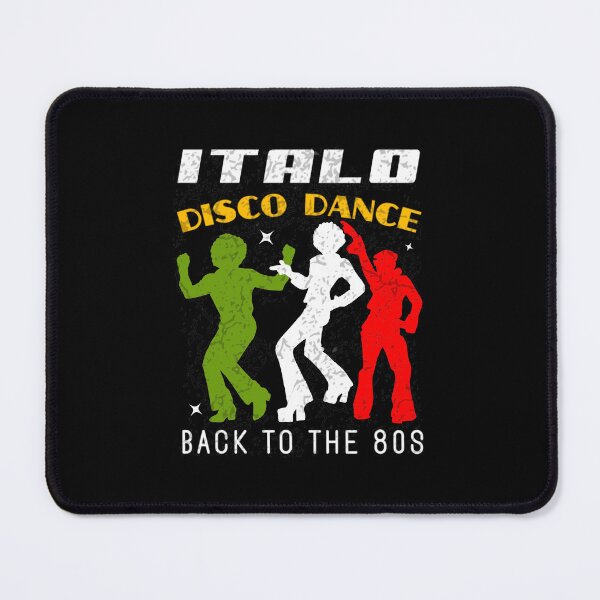 Item preview, Italo Disco Dancing Back to the  80s  Retro Distressed  Black designed and sold by Graphroad.