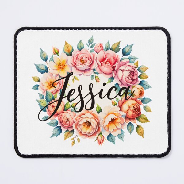 Item preview, Jessica Floral Name Watercolor Boho Personalized Design designed and sold by ArcticFoxStudio.