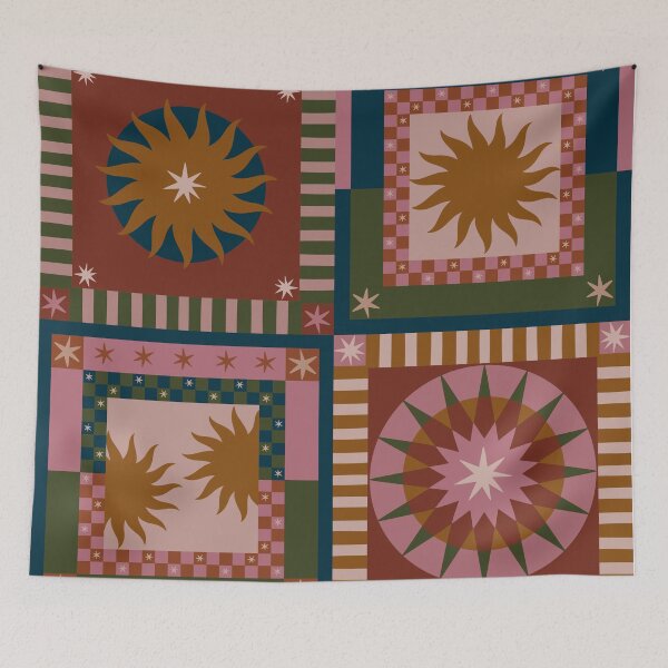 Item preview, Celestial Patchwork Sun designed and sold by prikanashiro.