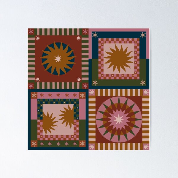 Item preview, Celestial Patchwork Sun designed and sold by prikanashiro.