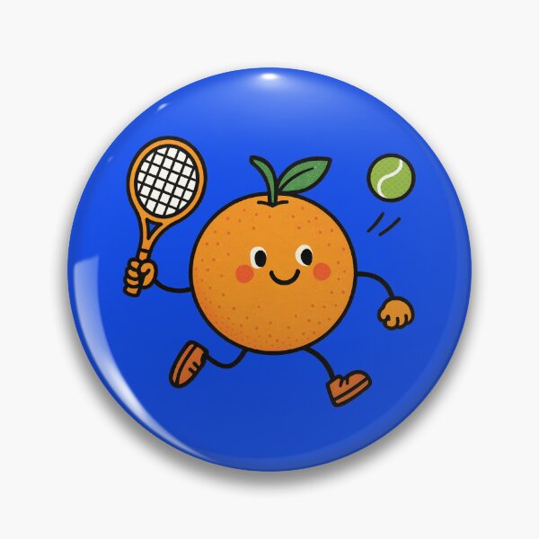 Item preview, Funny Orange Hitting a Tennis Ball designed and sold by AlchemyColor.