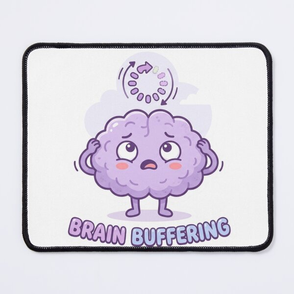 Item preview, Brain Buffering Sticker | Funny ADHD Mood designed and sold by CutePlix.