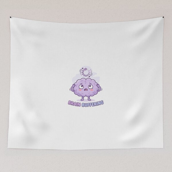 Item preview, Brain Buffering Sticker | Funny ADHD Mood designed and sold by CutePlix.