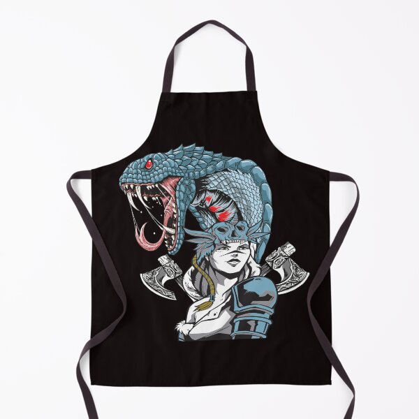 Item preview, Viking Warrior with Snakes - Cool Valkyrie Design designed and sold by ReneMM.