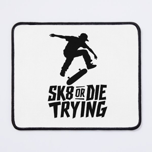 Item preview, SK8 Or Die Trying Skater Kickflip Stencil Silhouette Tee Sticker Punk Skateboarder Gift designed and sold by sharifex.