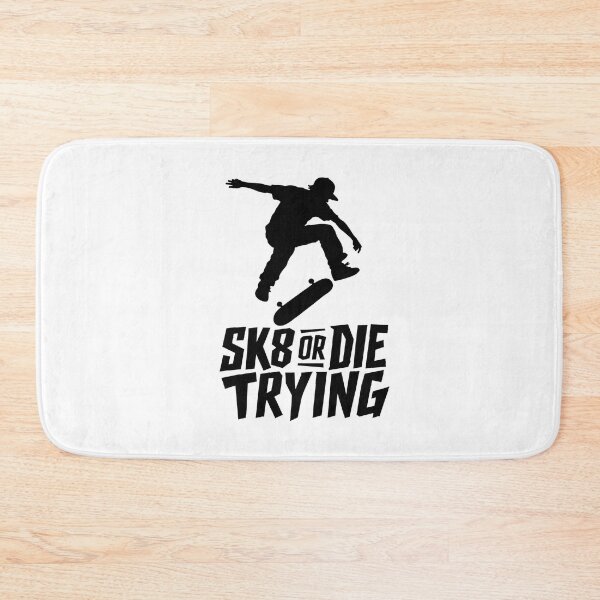 Item preview, SK8 Or Die Trying Skater Kickflip Stencil Silhouette Tee Sticker Punk Skateboarder Gift designed and sold by sharifex.