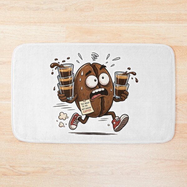 Item preview, Overworked Coffee Bean Sticker | Chaotic Caffeine Meme designed and sold by Fanverse Merchandise.
