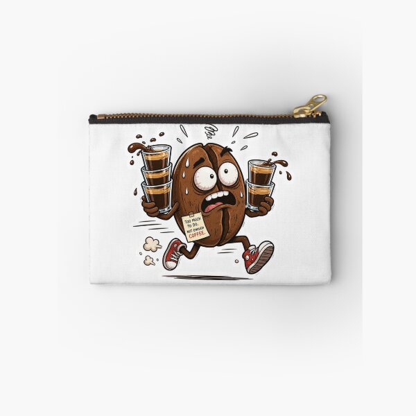 Item preview, Overworked Coffee Bean Sticker | Chaotic Caffeine Meme designed and sold by Fanverse Merchandise.