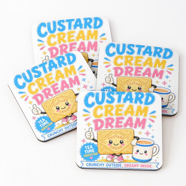 Item preview, Custard Cream Dream Shirt | Cute Biscuit Tea Lover Design | Retro British Biscuit Art designed and sold by Snackwave Ninety.