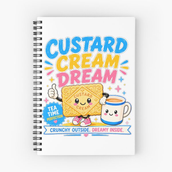 Item preview, Custard Cream Dream Shirt | Cute Biscuit Tea Lover Design | Retro British Biscuit Art designed and sold by Snackwave Ninety.