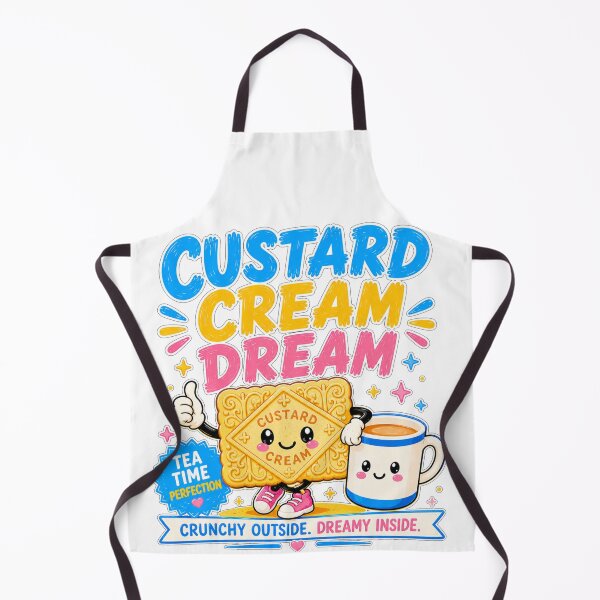 Item preview, Custard Cream Dream Shirt | Cute Biscuit Tea Lover Design | Retro British Biscuit Art designed and sold by Snackwave Ninety.
