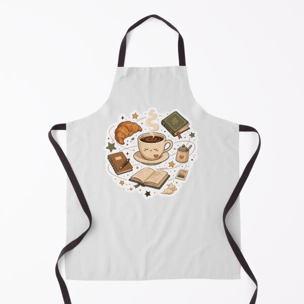 Item preview, Dreamy Café Breakfast Sticker | Cozy Book Lover Aesthetic designed and sold by Fanverse Merchandise.
