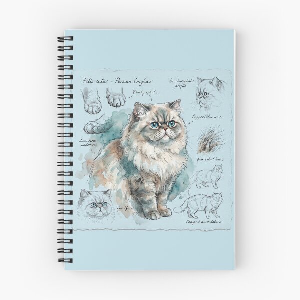 Item preview, Persian Cat Anatomical Scientific Sketch Illustration designed and sold by Paolo-Bandal.