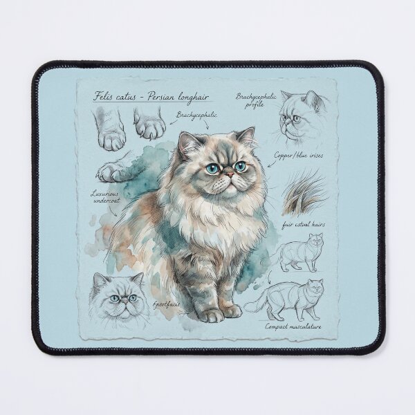 Item preview, Persian Cat Anatomical Scientific Sketch Illustration designed and sold by Paolo-Bandal.