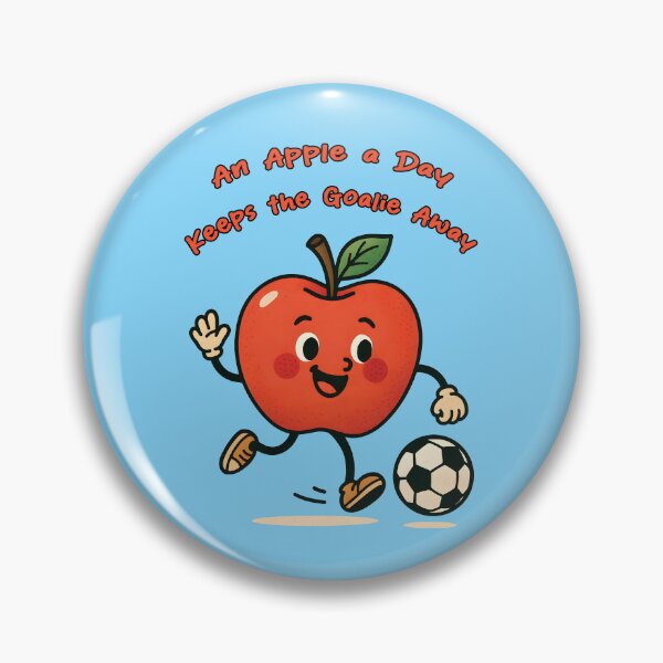Item preview, An apple is playing soccer designed and sold by AlchemyColor.