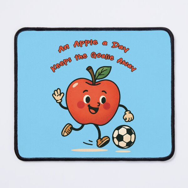 Item preview, An apple is playing soccer designed and sold by AlchemyColor.