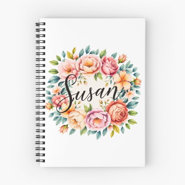 Item preview, Susan Floral Name Watercolor Boho Personalized Design designed and sold by ArcticFoxStudio.