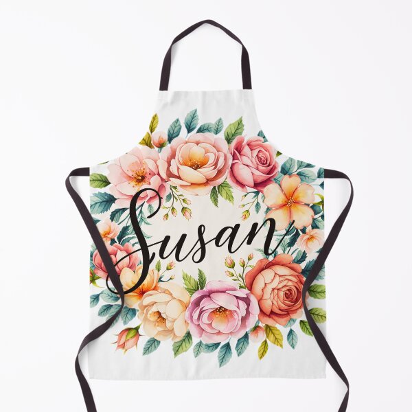 Item preview, Susan Floral Name Watercolor Boho Personalized Design designed and sold by ArcticFoxStudio.