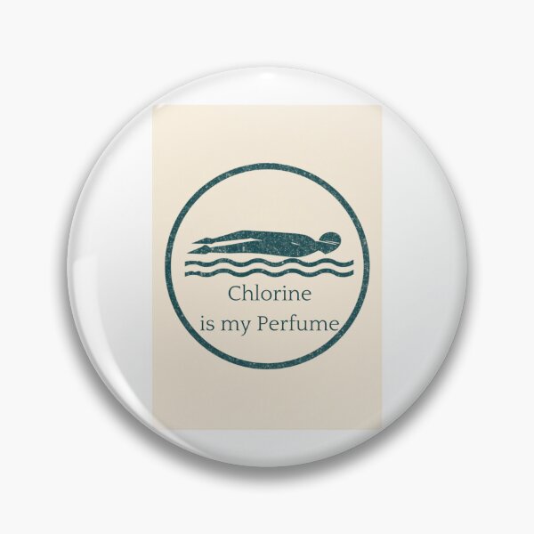 Item preview, Chlorine Is My Perfume Funny Swimmer Vintage Badge Retro Design designed and sold by jojodebondy.