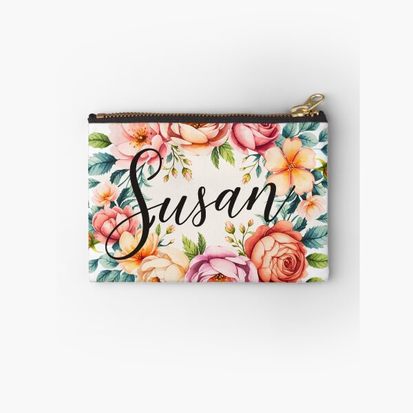 Item preview, Susan Floral Name Watercolor Boho Personalized Design designed and sold by ArcticFoxStudio.