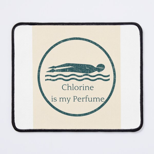 Item preview, Chlorine Is My Perfume Funny Swimmer Vintage Badge Retro Design designed and sold by jojodebondy.