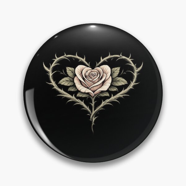 Artikelvorschau, Dornenherzrose – Symbol der gotischen Liebe entworfen und verkauft von Dream Machine.