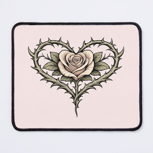 Item preview, Thorn Heart Rose — Gothic Love Symbol designed and sold by Dream Machine.