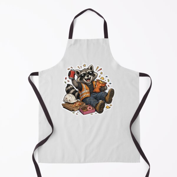 Item preview, Construction Raccoon Sticker | Funny Trash Panda Worker Meme designed and sold by Fanverse Merchandise.