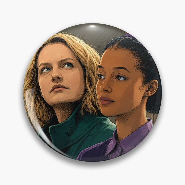 Item preview, Agnes from The Testaments and June from The Handmaid's Tale (fan art) designed and sold by PopCultureAndStuff.
