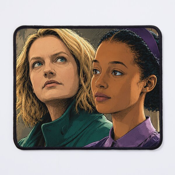 Item preview, Agnes from The Testaments and June from The Handmaid's Tale (fan art) designed and sold by PopCultureAndStuff.