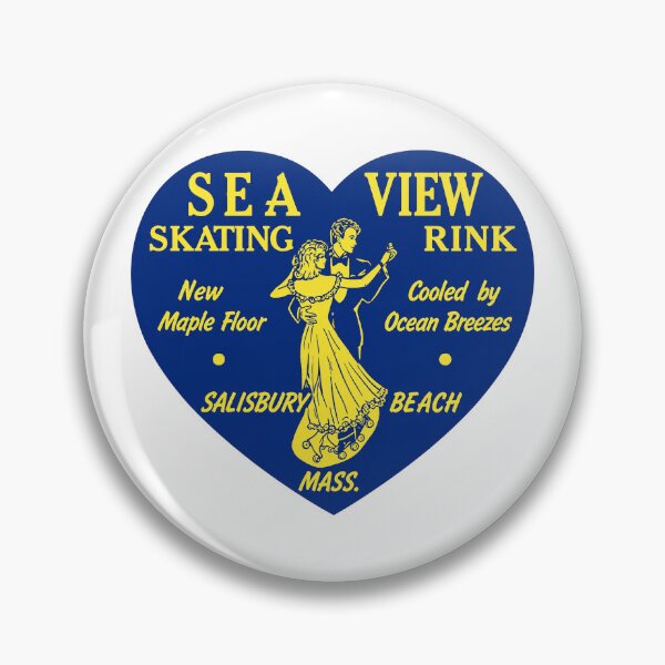 Item preview, Sea View Salisbury Beach Massachusetts Roller Skating Rink Sticker Decal Label Design 2 designed and sold by tislord.