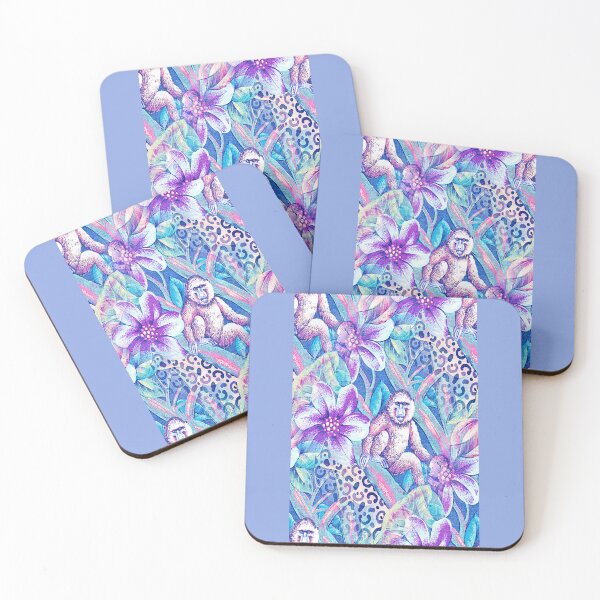 Item preview, Monkey Flower in Blue designed and sold by yonni.