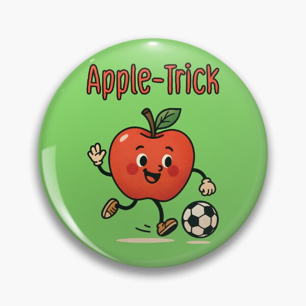 Item preview, The apple is kicking a football designed and sold by AlchemyColor.