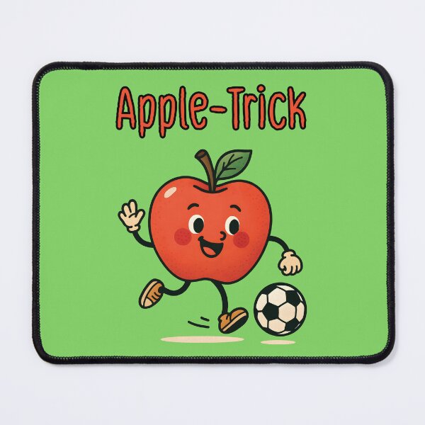 Item preview, The apple is kicking a football designed and sold by AlchemyColor.