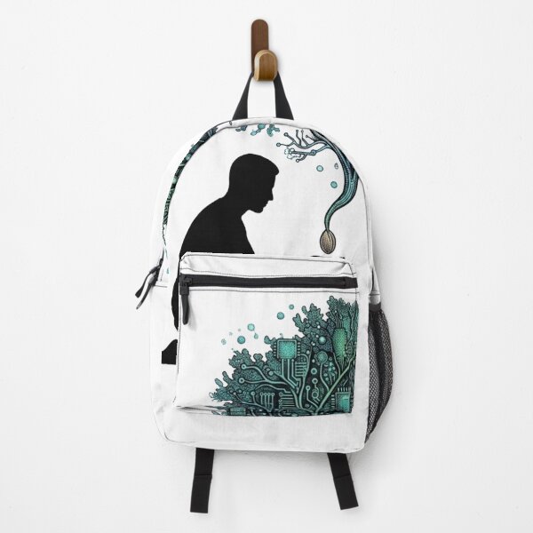 Item preview, Man Connecting with the Magical Tree of Life designed and sold by JeevanStickers.