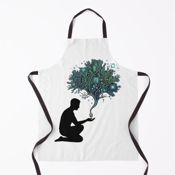 Item preview, Man Connecting with the Magical Tree of Life designed and sold by JeevanStickers.