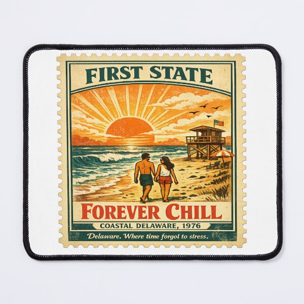 Item preview, First State Forever Chill Vintage Beach designed and sold by Dresut.