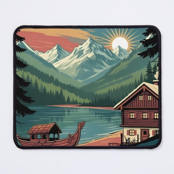 Item preview, Zillertal Austria Vintage Travel Poster - Retro Alps Art designed and sold by Modern Nest Art.