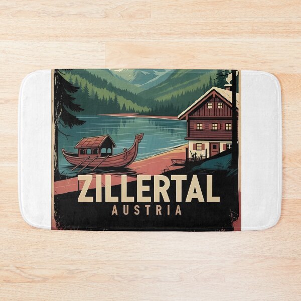 Item preview, Zillertal Austria Vintage Travel Poster - Retro Alps Art designed and sold by Modern Nest Art.