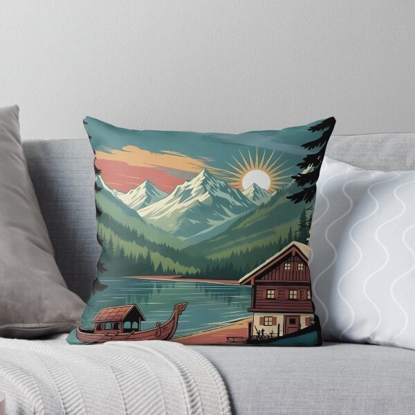 Item preview, Zillertal Austria Vintage Travel Poster - Retro Alps Art designed and sold by Modern Nest Art.