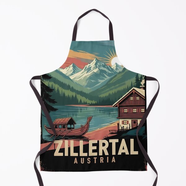 Item preview, Zillertal Austria Vintage Travel Poster - Retro Alps Art designed and sold by Modern Nest Art.