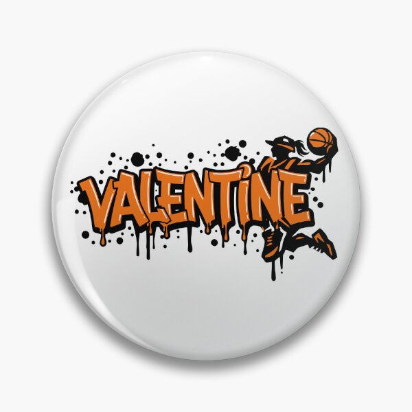 Item preview, Graffiti Drip Painting Basketball Name Valentine designed and sold by digital.stickerperso.com.