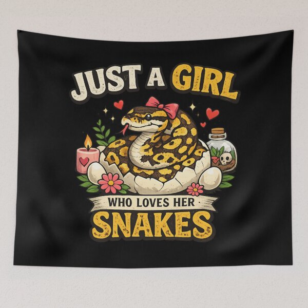 Item preview, Just a Girl Who Loves Her Snakes designed and sold by SidTastic .