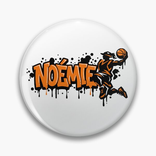 Item preview, Graffiti Drip Painting Basketball First Name Noémie designed and sold by digital.stickerperso.com.