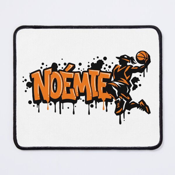 Item preview, Graffiti Drip Painting Basketball First Name Noémie designed and sold by digital.stickerperso.com.